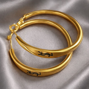 Серьги медь напыление золотом 1J12493CJJ