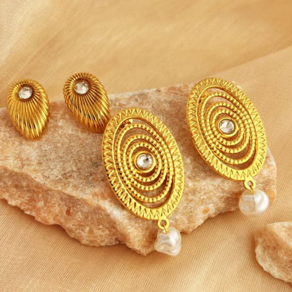 Серьги сталь CJH14616