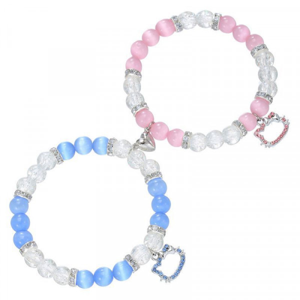 Парные браслеты супергеройский союз с яркими бусинами CJL55511