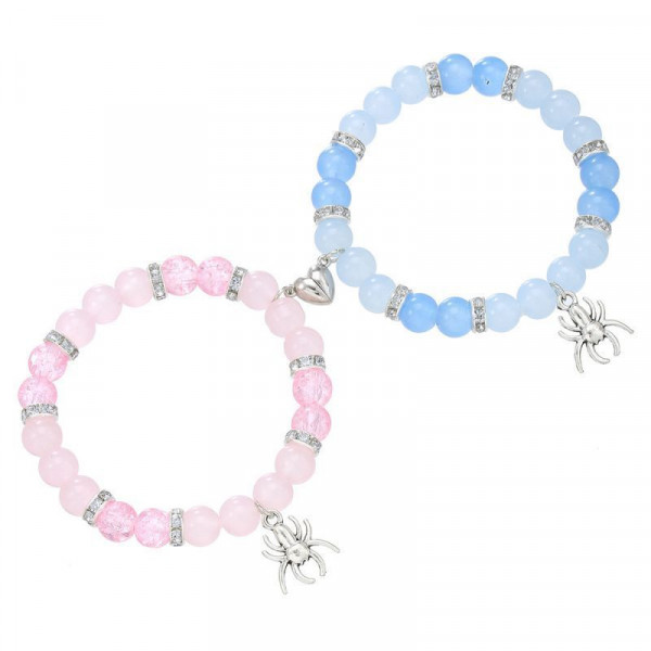 Парные браслеты супергеройский союз с яркими бусинами CJL55511