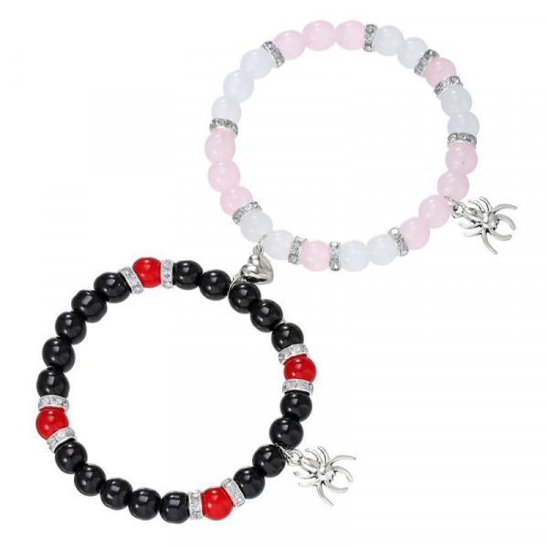 Парные браслеты супергеройский союз с яркими бусинами CJL55511