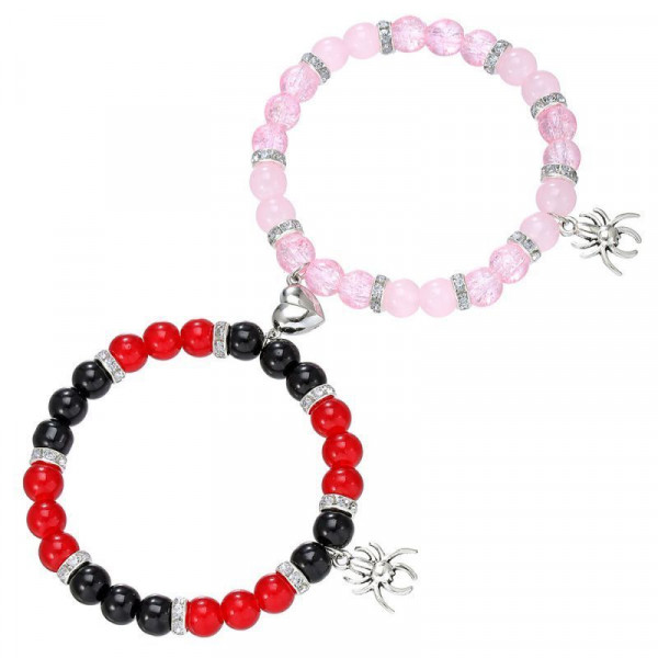 Парные браслеты супергеройский союз с яркими бусинами CJL55511