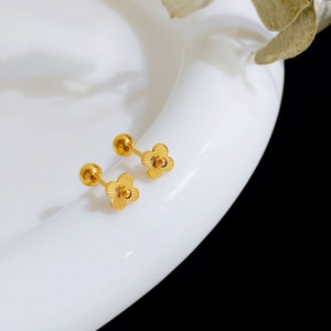 Миниатюрные серьги-пусеты Цветы CJC98481