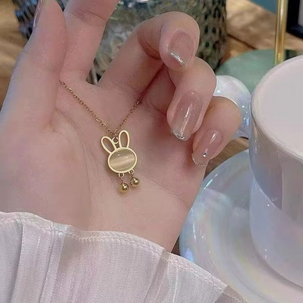 Колье медицинская сталь с напылением золотом J10940CJJ