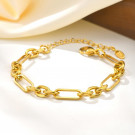 Браслет-цепочка из крупных звеньев в стиле минимализм CJP47832