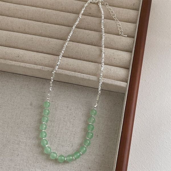 Бусы из нежно-розового кварца в классическом стиле CJL47502