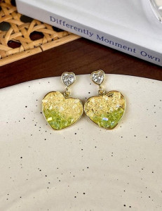 Серьги-пусеты «Мерцающие сердца» Z53143