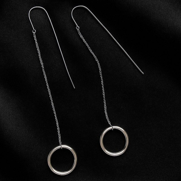 Длинные серьги-протяжки с кольцами 1J12100CJJ