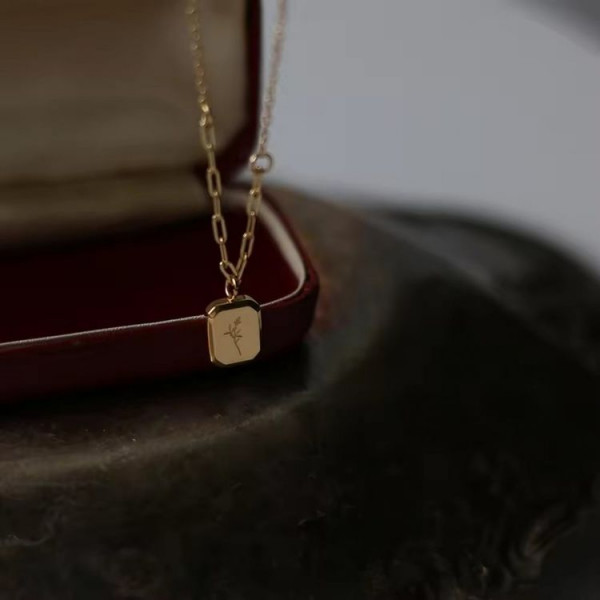 Колье медицинская сталь с напылением золотом J10941CJJ