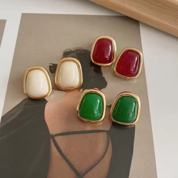 Серьги ювелирный сплав с серебряным гвоздиком J10393CJJ