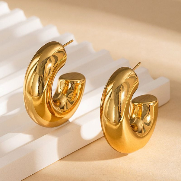 Серьги-пусеты Морские звезды гладкие CJN43138