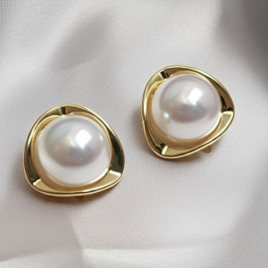 Серьги медь с напылением золотом J10698CJJ