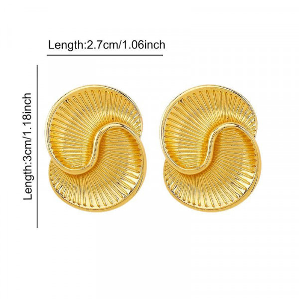 Элегантные пусеты Переплетенный узел CJL32231