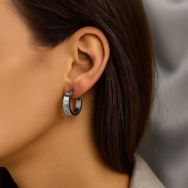 Серьги из титановой стали 1J12048CJJ