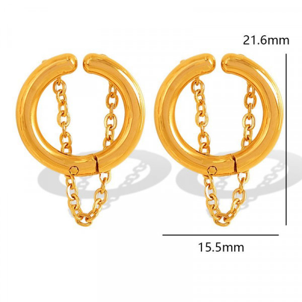 Серьги сталь CJL91134