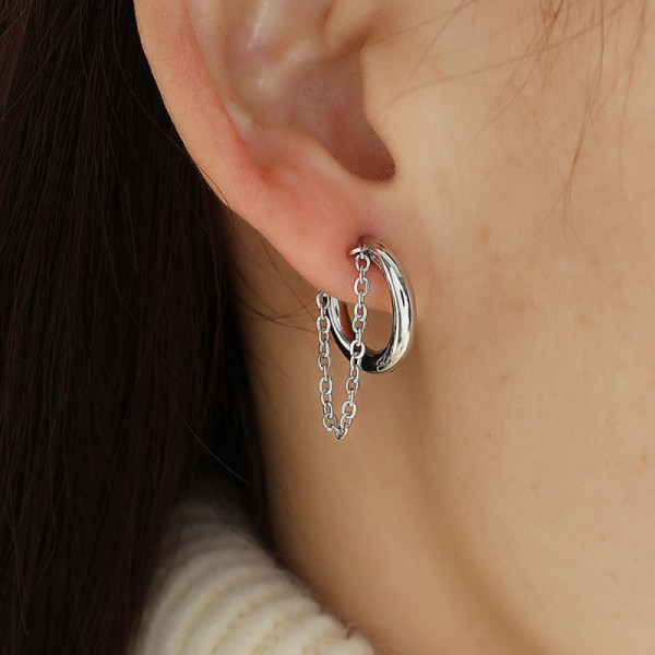 Серьги сталь CJL91134