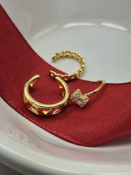 Сет из трех золотистых каффов 1J10997CJJ