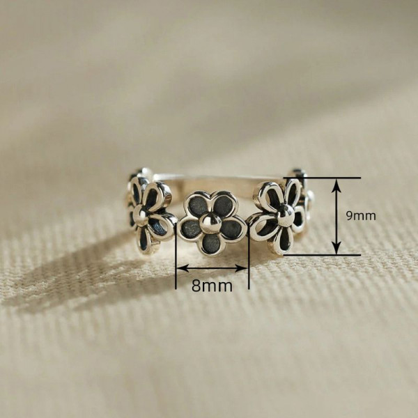 Кольцо дорожка из мелких цветов CJL27599