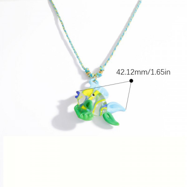 Яркая цепочка с кулоном рыбка на выбор CJL24191