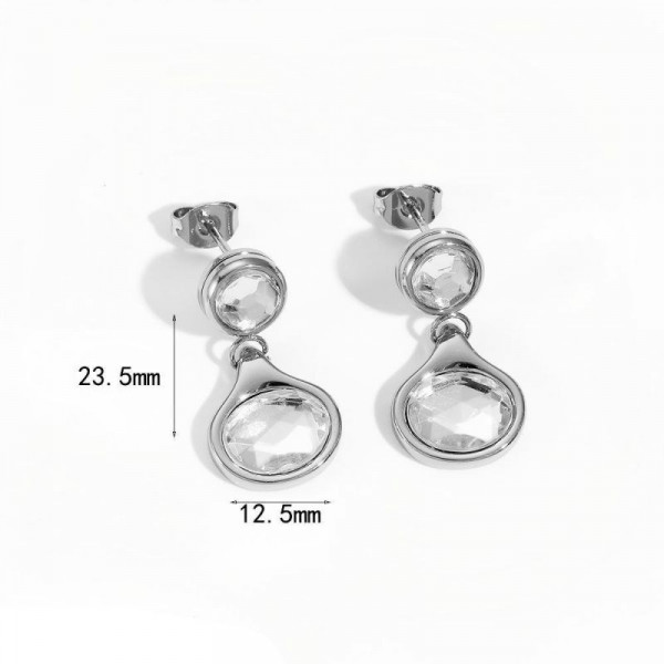 Серьги-пусеты Геометрические с жемчугом CJP75949