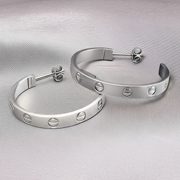 Серьги из титановой стали 1J12050CJJ