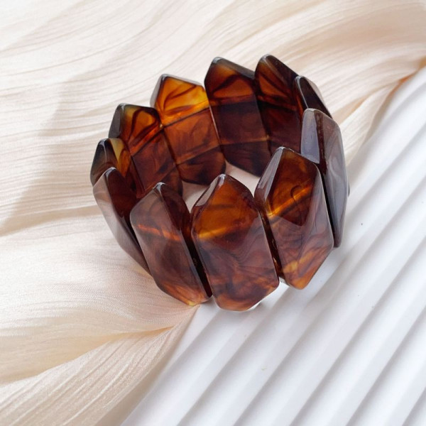 Браслет жесткий сегментированный с имитацией кристаллов CJR57096