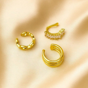 Кафф (комплект) медь с напылением золотом J10999CJJ