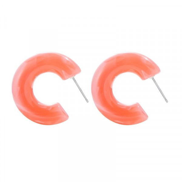 Яркие акриловые серьги-кольца в форме звеньев цепи M94999