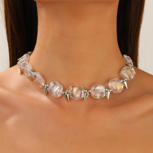 Чокер из крупных прозрачных кристаллов CJJ16970