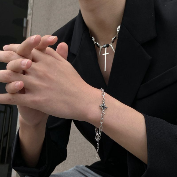 Колье из стали CJJ16970