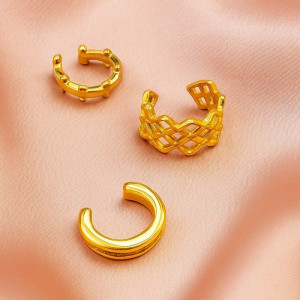 Кафф (комплект) медь с напылением золотом J11000CJJ