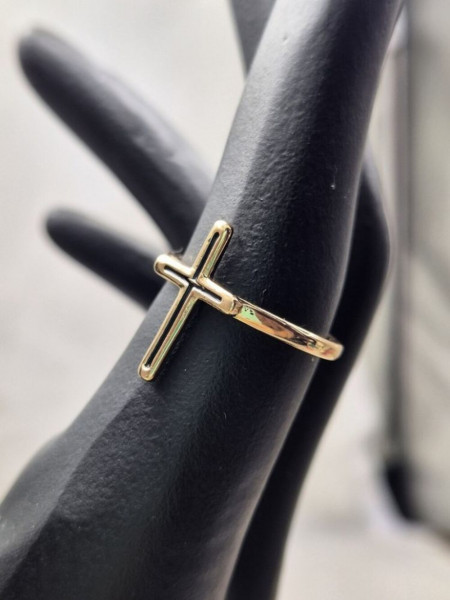 Кольцо медицинская сталь с напылением золотом J11127CJJ