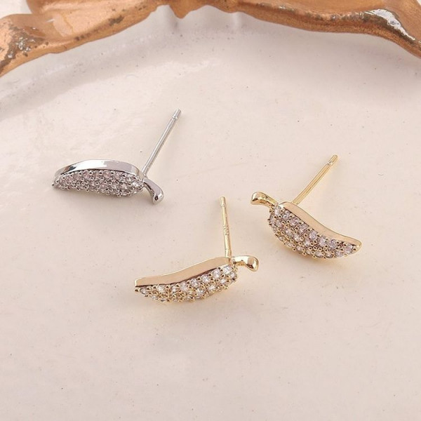 Серьги медь с напылением золотом J10711CJJ