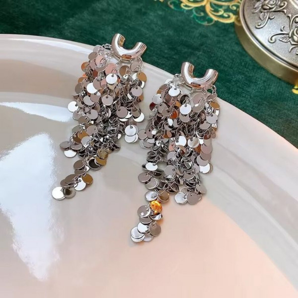 Серьги ювелирный сплав с серебряным гвоздиком J10398CJJ