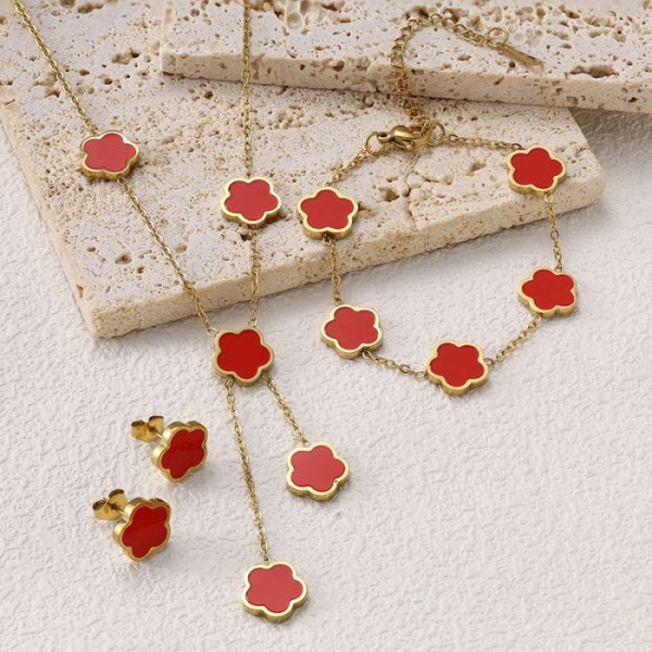 Стальной комплект бижутерии CJM70517