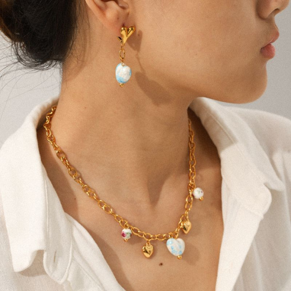 Колье из стали CJR68407