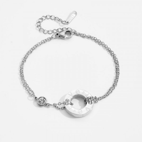 Браслет-нить с кольцом и римскими цифрами 1J12053CJJ