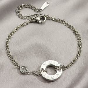 Браслет-нить с кольцом и римскими цифрами 1J12053CJJ