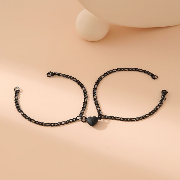 Парные браслеты вечная связь с магнитным сердцем CJQ39669