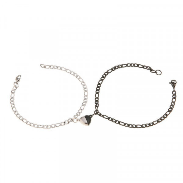 Парные браслеты вечная связь с магнитным сердцем CJQ39669