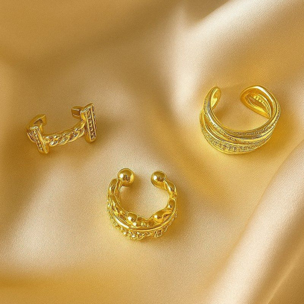 Сет каффов с кристальным декором 1J11002CJJ