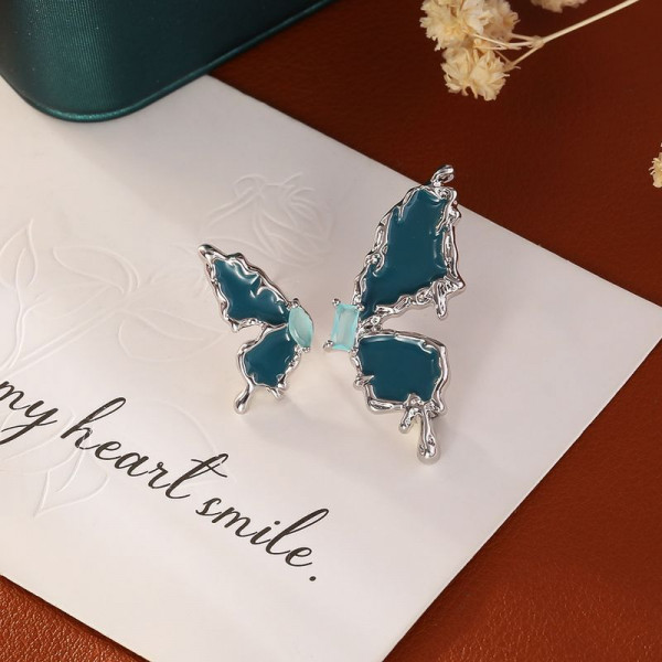 Серьги ювелирный сплав с серебряным гвоздиком J10400CJJ