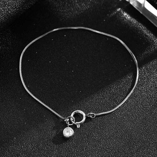 Браслет-цепочка с подвеской-сердцем и замком-тоглом CJP82893