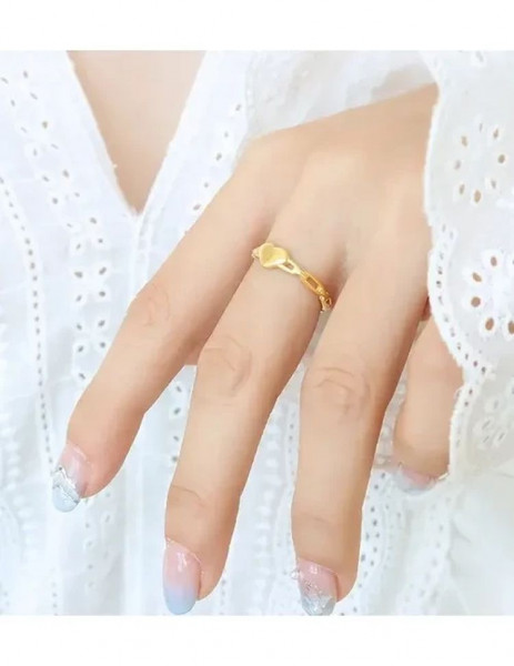 Стальное кольцо сердце J10107CJJ