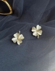 Серьги ювелирный сплав клевер J10063CJJ