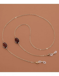 Цепочка для очков золотистая с кристаллами G45785