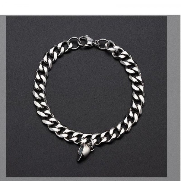 Парные браслеты стальное притяжение с плетением гурмет CJQ68210