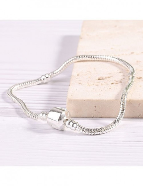 Браслет-цепочка жесткого типа с сияющим замком Z33742