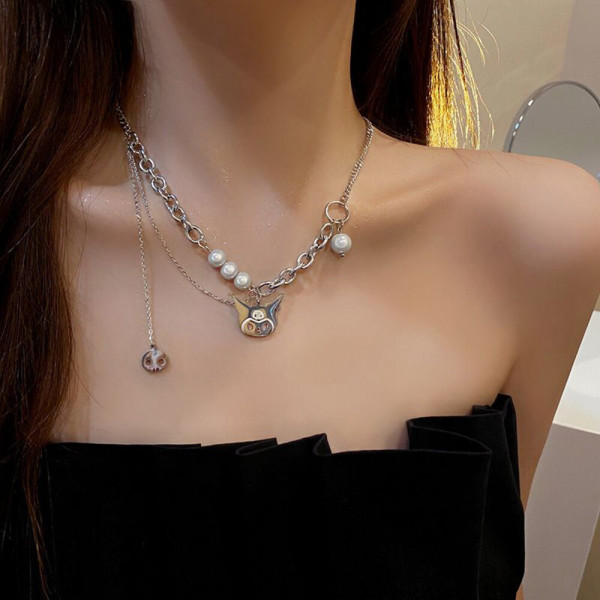 Цепочка с крупным жемчугом и подвеской-сферой CJH63735