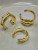 Сет золотистых минималистичных каффов 1J11004CJJ